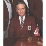 Flags fly at half-staff in honour of former treasurer Pearson Spellman