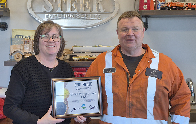 Steer Enterprises named business of the year